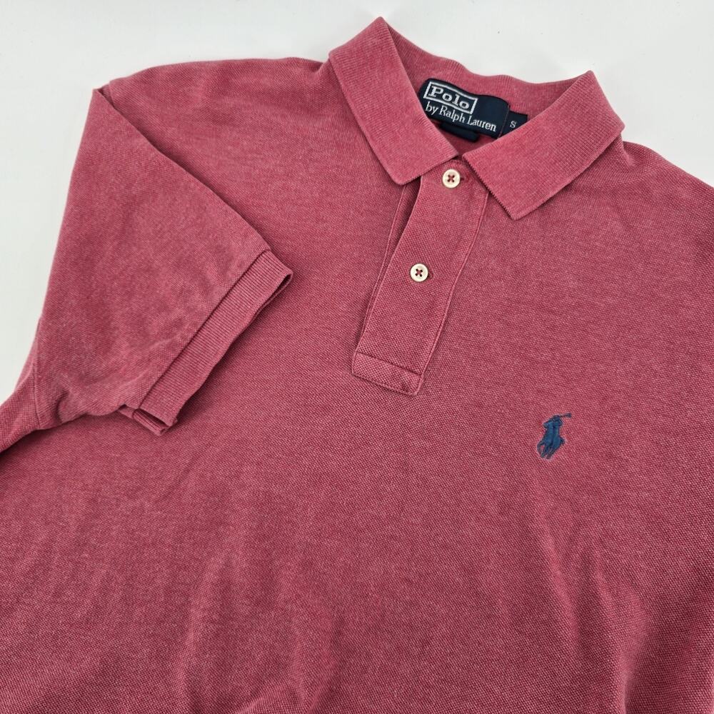 Polo Ralph Lauren Polo Shirt Small Coral 100% Cotton Pony Logo Casual